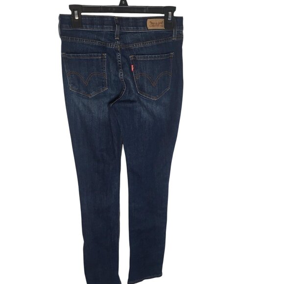 Levi's Jeans Womens 27x32 Dark Blue 525 Perfect Waist Straight Leg Denim sz 4 M - Picture 12 of 16